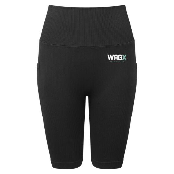 Women’s Ribbed Seamless '3D Fit' Cycle Shorts Thumbnail