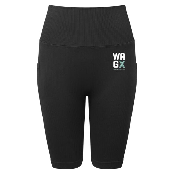 Women’s Ribbed Seamless '3D Fit' Cycle Shorts Thumbnail